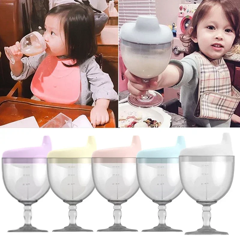 Baby Food Jars With Lids - Baby Learning Drinking Bottle Novelty Wine