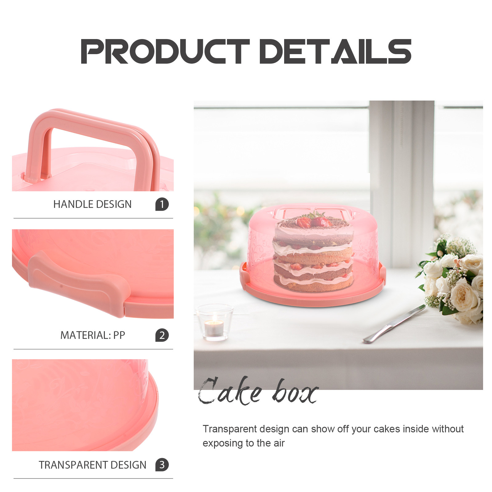 1Pcs Transparent Plastic Cake  - Baby Food Packaging review and price