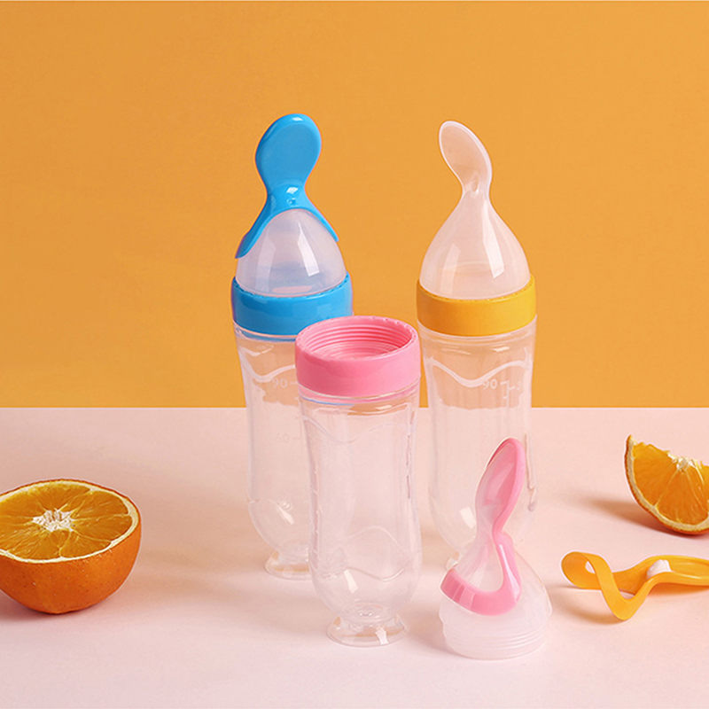 Squeezing Feeding Bottle Silic - Baby Food Lunch review and price