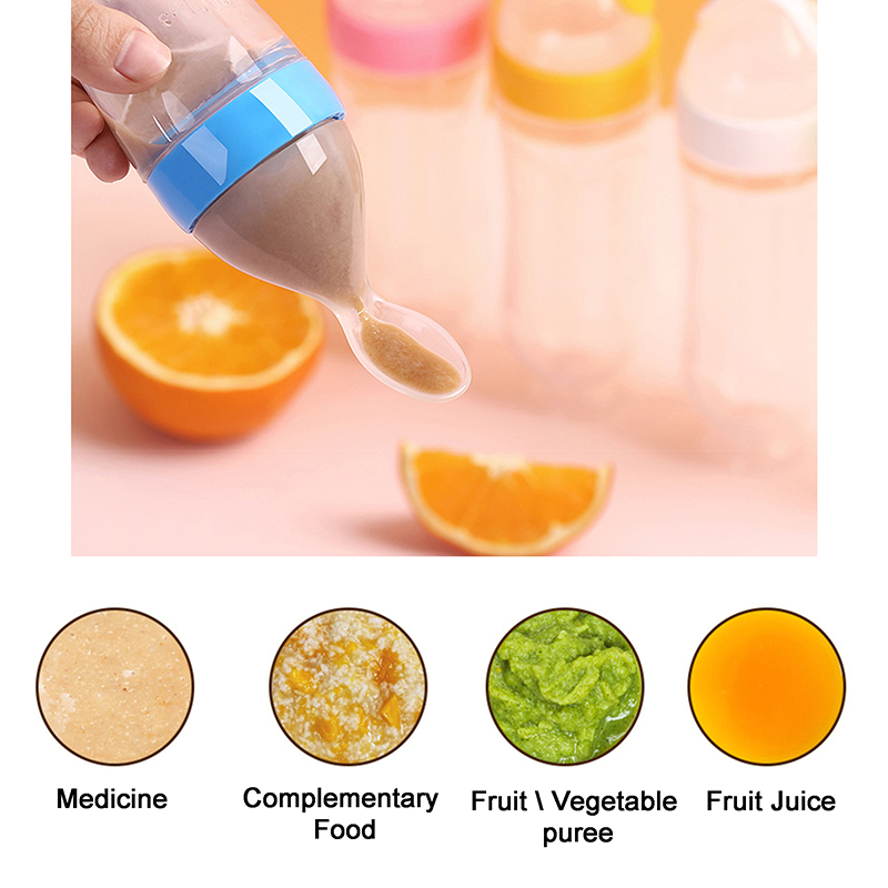 Squeezing Feeding Bottle Silic - Baby Food Lunch review and price