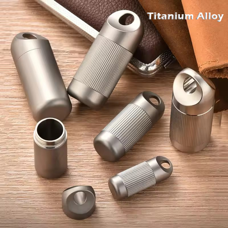 Titanium Alloy MINI Pill Box W - First Food Jar review and price