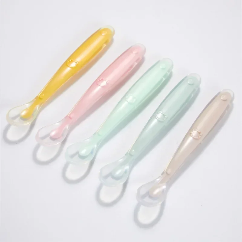 Soft Silicone Baby Spoon Toddl - Baby Food Lunch review and price