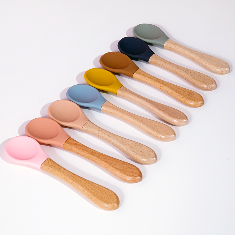 Feeding Wooden Handle Silicone - Baby Food Lunch review and price