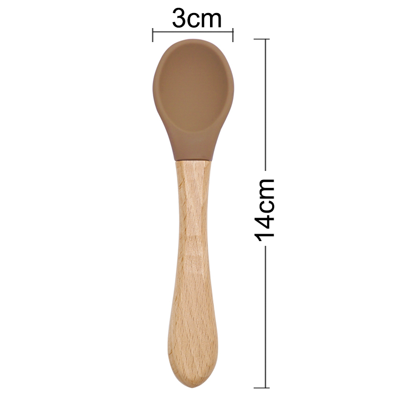 Feeding Wooden Handle Silicone - Baby Food Lunch review and price
