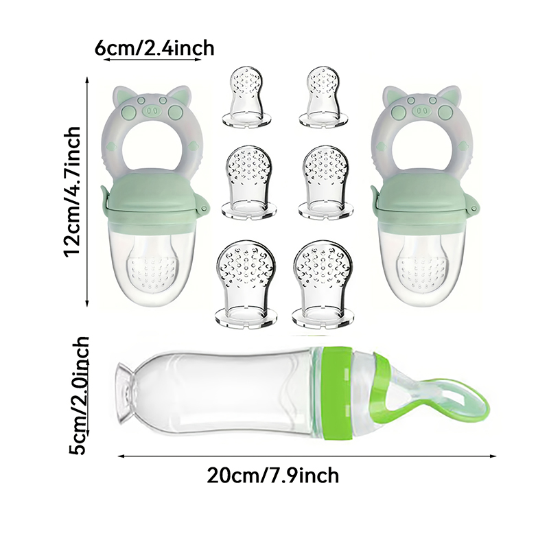 9pcs Feeding Cutlery:1 Silicon - Baby Food Lunch review and price
