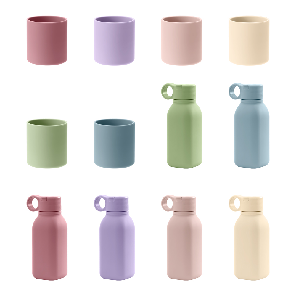 1PCS Baby Silicone Sports Cup  - Baby Food Jars With Lids review and price